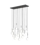 Pendant lamps spheres - Orlicki Design Ero XIV Cromo 80x25 White Opal + Chrome OR85471 - product 1