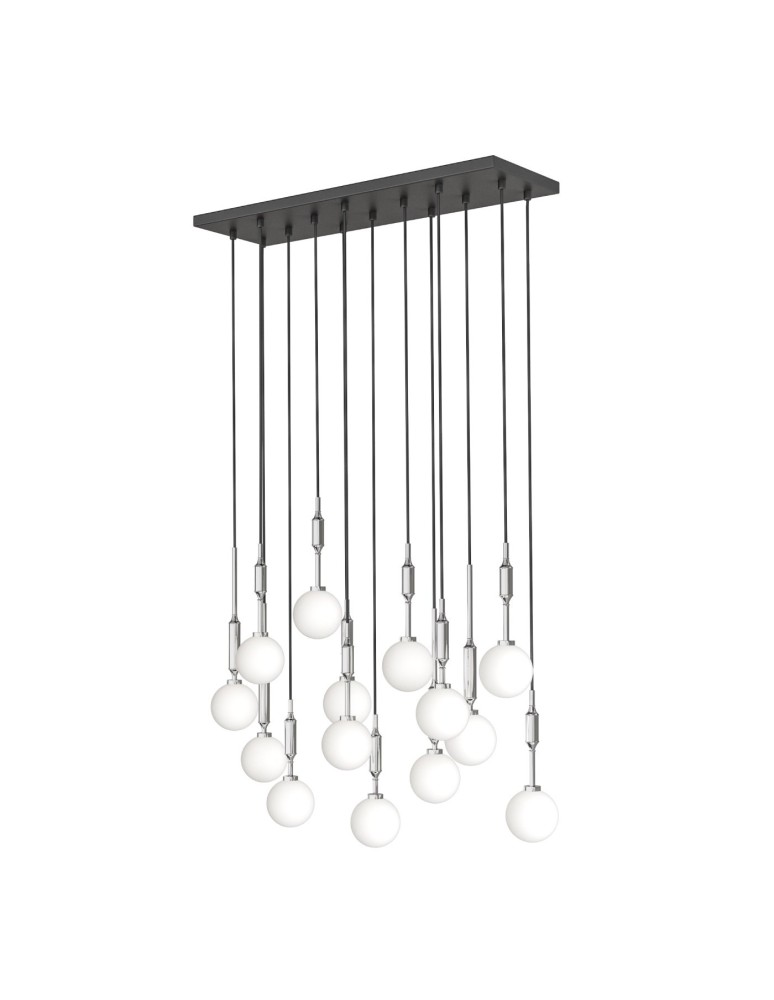 Pendant lamps spheres - Orlicki Design Ero XIV Cromo 80x25 White Opal + Chrome OR85471 - product kolory-swiatla.pl 1