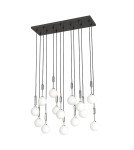 Pendant lamps spheres - Orlicki Design Ero XIV Cromo 80x25 White Opal + Chrome OR85471 - product 2