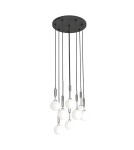 Pendant lamps spheres - Orlicki Design Ero VIII Cromo 40 White Opal + Chrome OR85327 - product 1