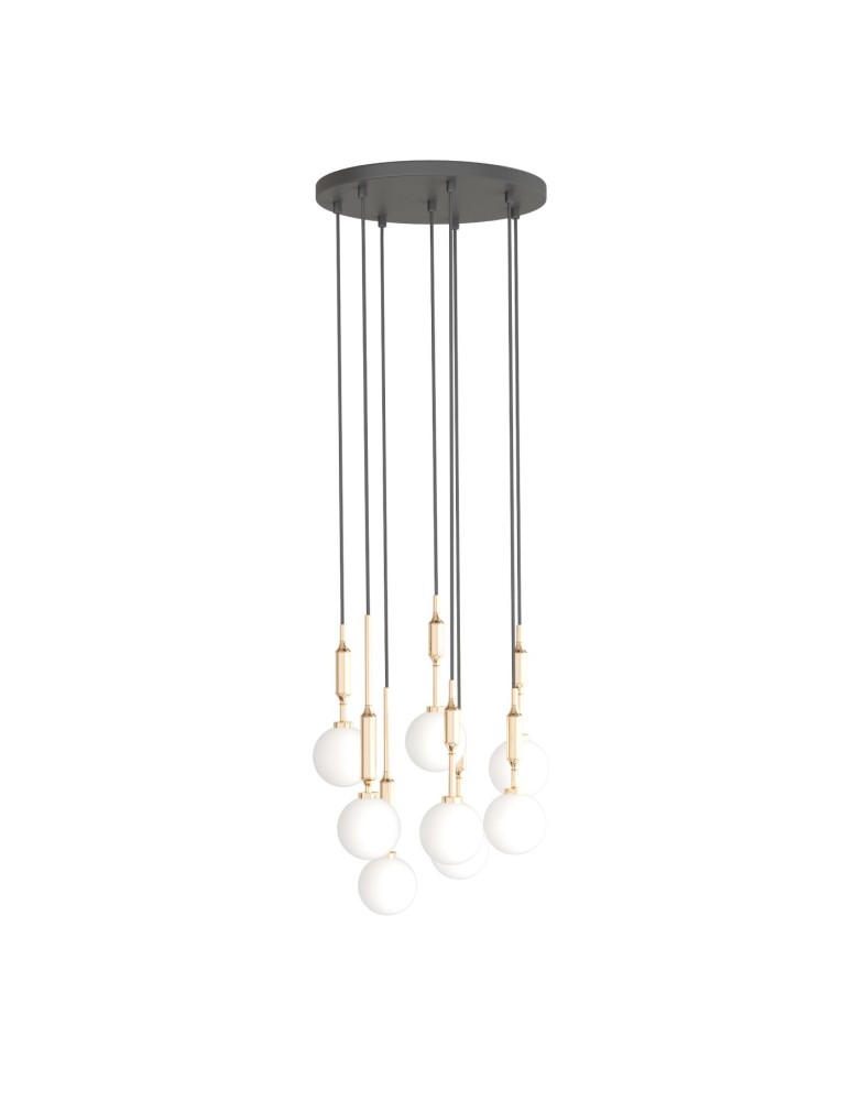 Pendant lamps spheres - Orlicki Design Ero VIII Gold 40 Gold + White Opal OR85334 - product kolory-swiatla.pl 3