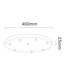 Pendant lamps spheres - Orlicki Design Ero VIII Gold 40 Gold + White Opal OR85334 - product 4