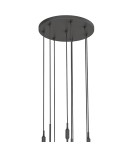 Pendant lamps spheres - Orlicki Design Ero VIII Nero 40 White Opal + Black OR85341 - product 3