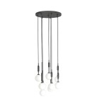 Pendant lamps spheres - Orlicki Design Ero VIII Nero 40 White Opal + Black OR85341 - product 4