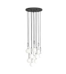 Pendant lamps spheres - Orlicki Design Ero X Cromo 40 White Opal + Chrome OR85358 - product 1