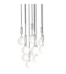 Pendant lamps spheres - Orlicki Design Ero X Cromo 40 White Opal + Chrome OR85358 - product 2