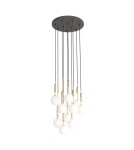 Pendant lamps spheres - Orlicki Design Ero X Gold 40 Gold + White Opal OR85365 - product 1