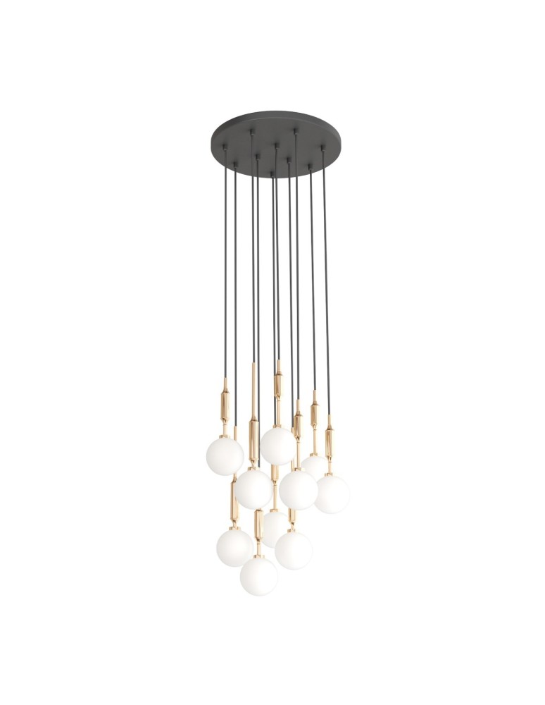 Pendant lamps spheres - Orlicki Design Ero X Gold 40 Gold + White Opal OR85365 - product kolory-swiatla.pl 1