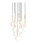 Pendant lamps spheres - Orlicki Design Ero X Gold 40 Gold + White Opal OR85365 - product 2