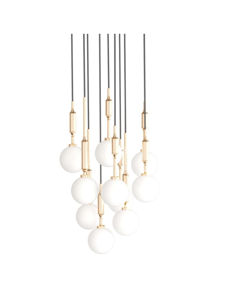 Pendant lamps spheres - Orlicki Design Ero X Gold 40 Gold + White Opal OR85365 - product kolory-swiatla.pl 2