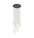 Pendant lamps spheres - Orlicki Design Ero X Gold 40 Gold + White Opal OR85365 - product 3