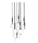 Pendant lamps spheres - Orlicki Design Ero X Nero 40 White Opal + Black OR85372 - product 3