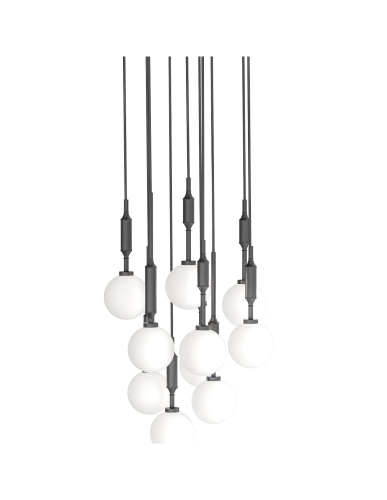 Pendant lamps spheres - Orlicki Design Ero X Nero 40 White Opal + Black OR85372 - product kolory-swiatla.pl 3
