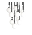 Pendant lamps spheres - Orlicki Design Ero X Nero 40 White Opal + Black OR85372 - product 5