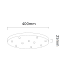 Pendant lamps spheres - Orlicki Design Ero X Nero 40 White Opal + Black OR85372 - product 6