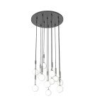 Pendant lamps spheres - Orlicki Design Ero XII Cromo 60 White Opal + Chrome OR85389 - product 3