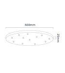 Pendant lamps spheres - Orlicki Design Ero XII Gold 60 Gold + White Opal OR85396 - product 2