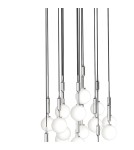 Pendant lamps spheres - Orlicki Design Ero XVI Cromo 60 White Opal + Chrome OR85419 - product 4