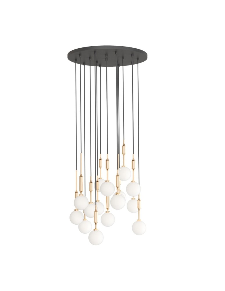 Pendant lamps spheres - Orlicki Design Ero XVI Gold 60 Gold + White Opal OR85426 - product kolory-swiatla.pl 1