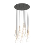 Pendant lamps spheres - Orlicki Design Ero XVI Gold 60 Gold + White Opal OR85426 - product 2