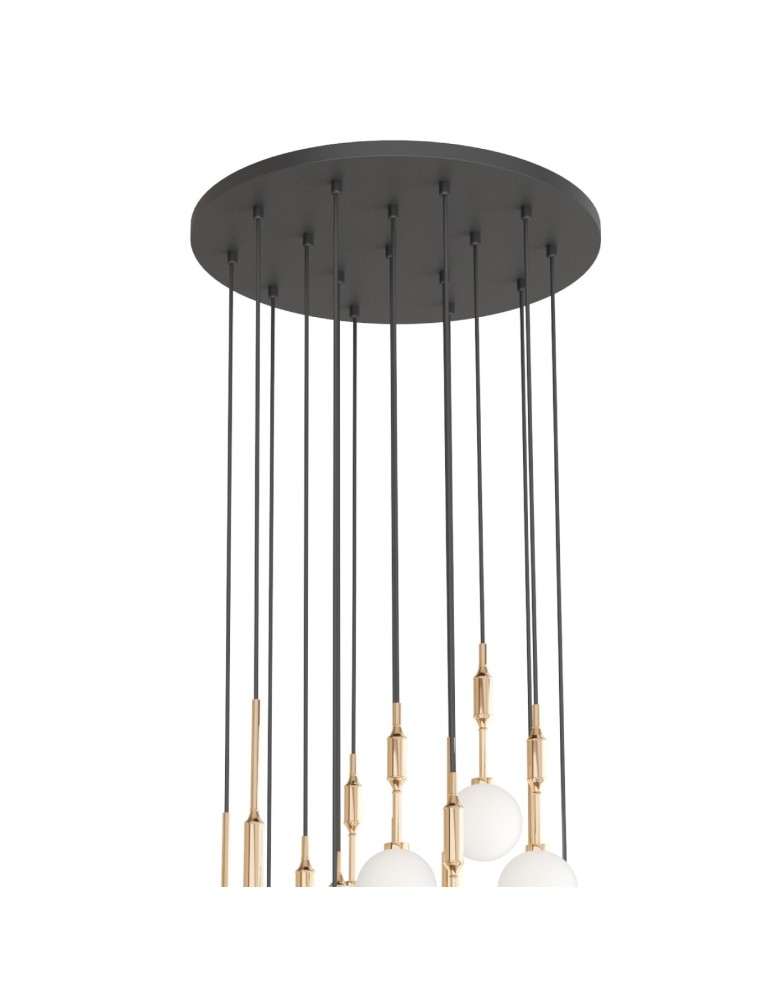 Pendant lamps spheres - Orlicki Design Ero XVI Gold 60 Gold + White Opal OR85426 - product kolory-swiatla.pl 3