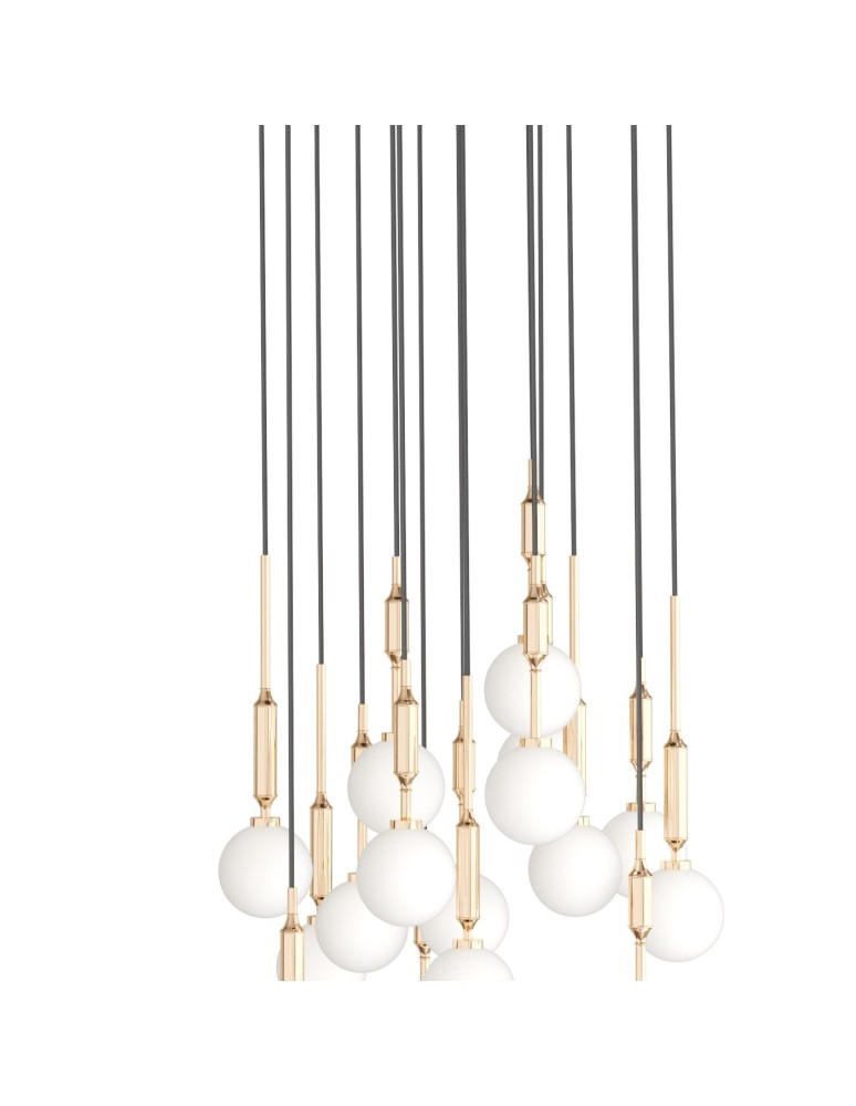 Pendant lamps spheres - Orlicki Design Ero XVI Gold 60 Gold + White Opal OR85426 - product kolory-swiatla.pl 4