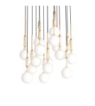 Pendant lamps spheres - Orlicki Design Ero XVI Gold 60 Gold + White Opal OR85426 - product 5