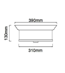 Hampton ceiling lamps - Orlicki Design Famburo PL Gold 39 Gold + White Cream OR84870 - product 6