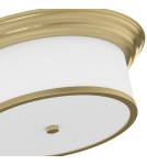 Hampton ceiling lamps - Orlicki Design Famburo PL Old Gold 39 Satin Gold + Cream White OR84887 - product 2