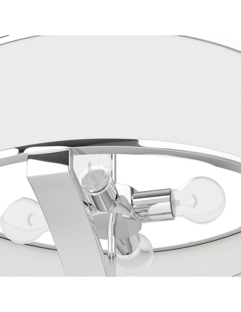 Hampton style pendant lamps - Orlicki Design Gerdo Cromo White Cream + Chrome OR84801 - product kolory-swiatla.pl 3