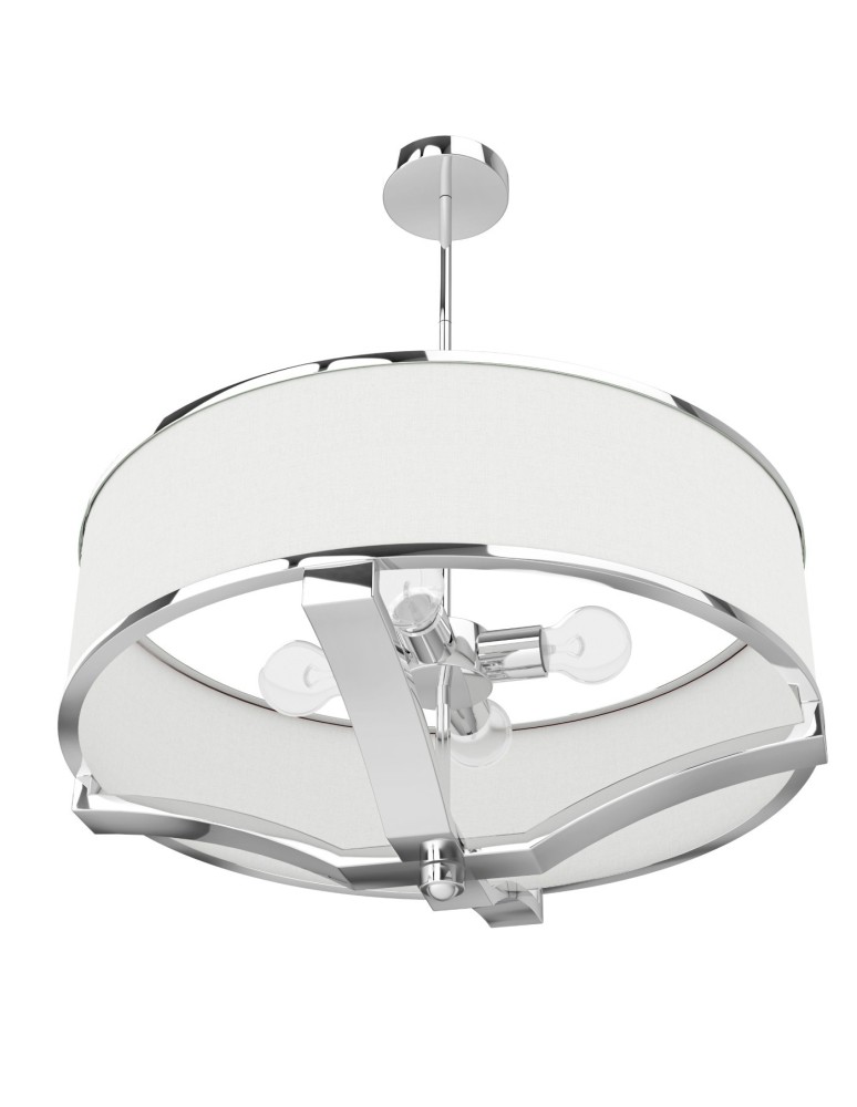 Hampton style pendant lamps - Orlicki Design Gerdo Cromo White Cream + Chrome OR84801 - product kolory-swiatla.pl 4