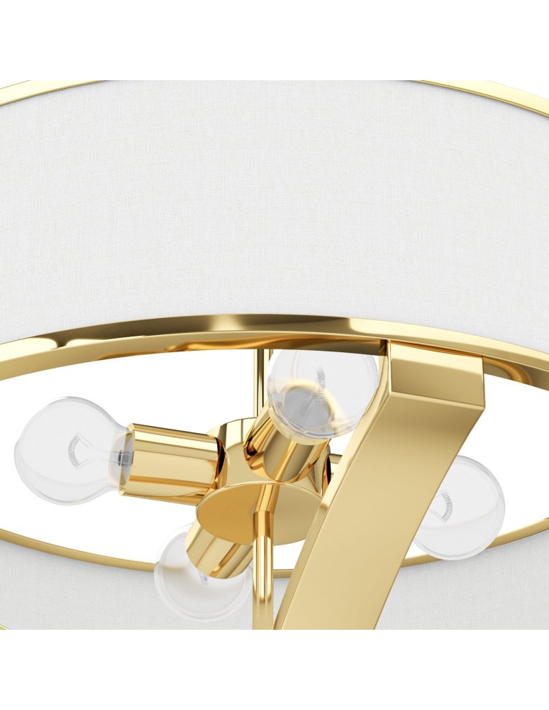 Hampton style pendant lamps - Orlicki Design Gerdo Gold + White Cream OR84825 - product kolory-swiatla.pl 4