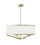 Hampton style pendant lamps - Orlicki Design Gerdo Old Gold Satin Gold + White Cream OR84818 - product 1