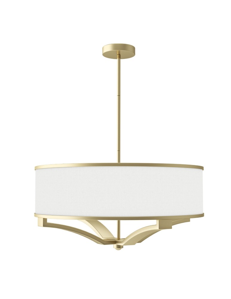 Hampton style pendant lamps - Orlicki Design Gerdo Old Gold Satin Gold + White Cream OR84818 - product kolory-swiatla.pl 1