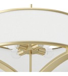Hampton style pendant lamps - Orlicki Design Gerdo Old Gold Satin Gold + White Cream OR84818 - product 3