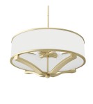 Hampton style pendant lamps - Orlicki Design Gerdo Old Gold Satin Gold + White Cream OR84818 - product 4