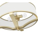 Hampton style pendant lamps - Orlicki Design Gerdo Old Gold Satin Gold + White Cream OR84818 - product 5
