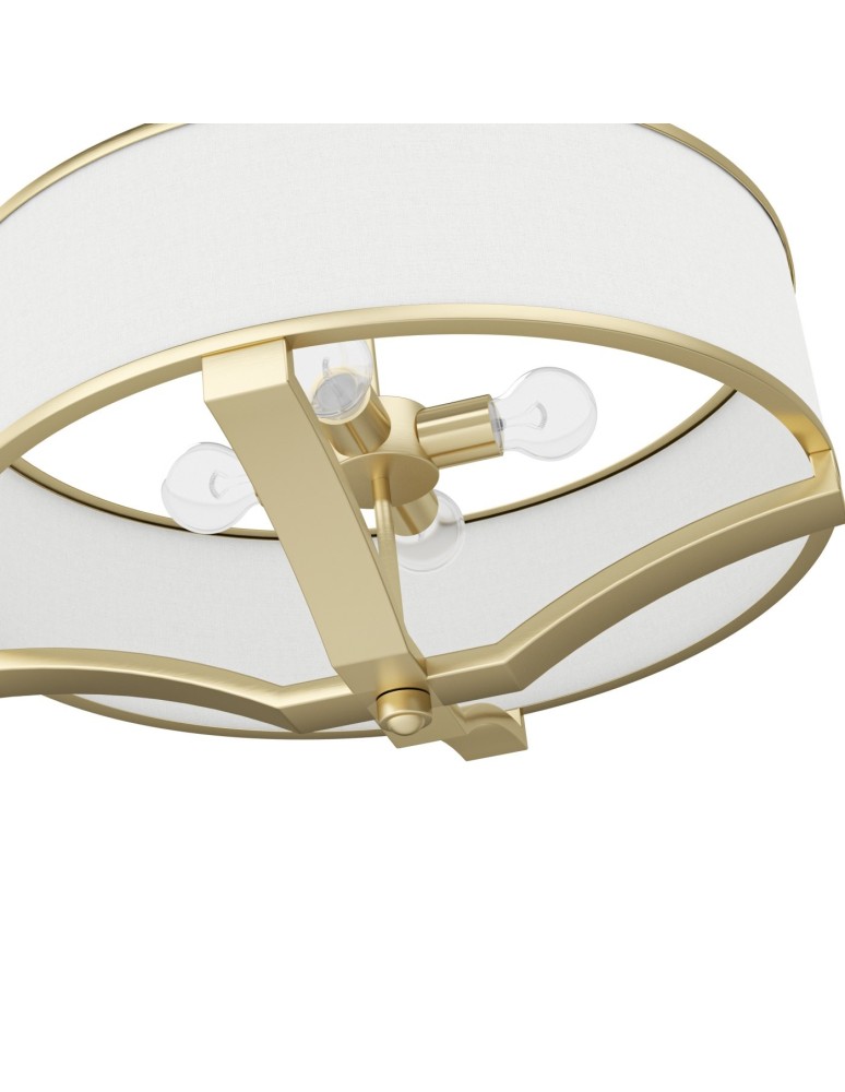 Hampton style pendant lamps - Orlicki Design Gerdo Old Gold Satin Gold + White Cream OR84818 - product kolory-swiatla.pl 5