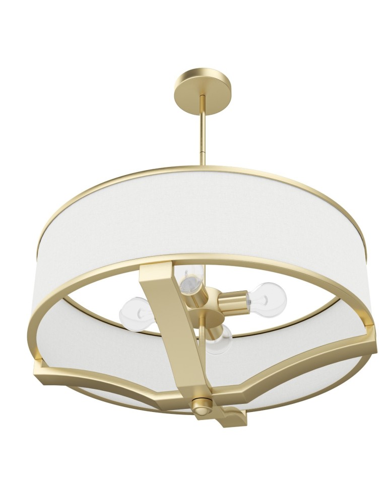 Hampton style pendant lamps - Orlicki Design Gerdo Old Gold Satin Gold + White Cream OR84818 - product kolory-swiatla.pl 6