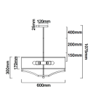 Hampton style pendant lamps - Orlicki Design Gerdo Old Gold Satin Gold + White Cream OR84818 - product 7