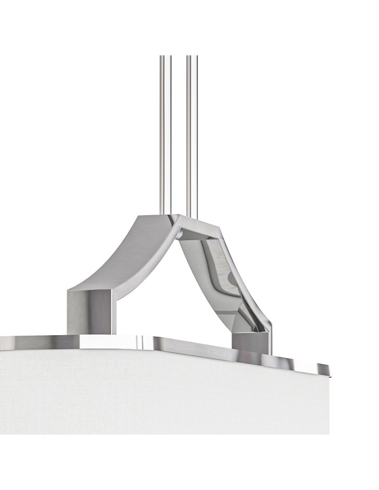 Hampton style pendant lamps - Orlicki Design Gerdo Ovale Cromo White Cream OR84849 - product kolory-swiatla.pl 3