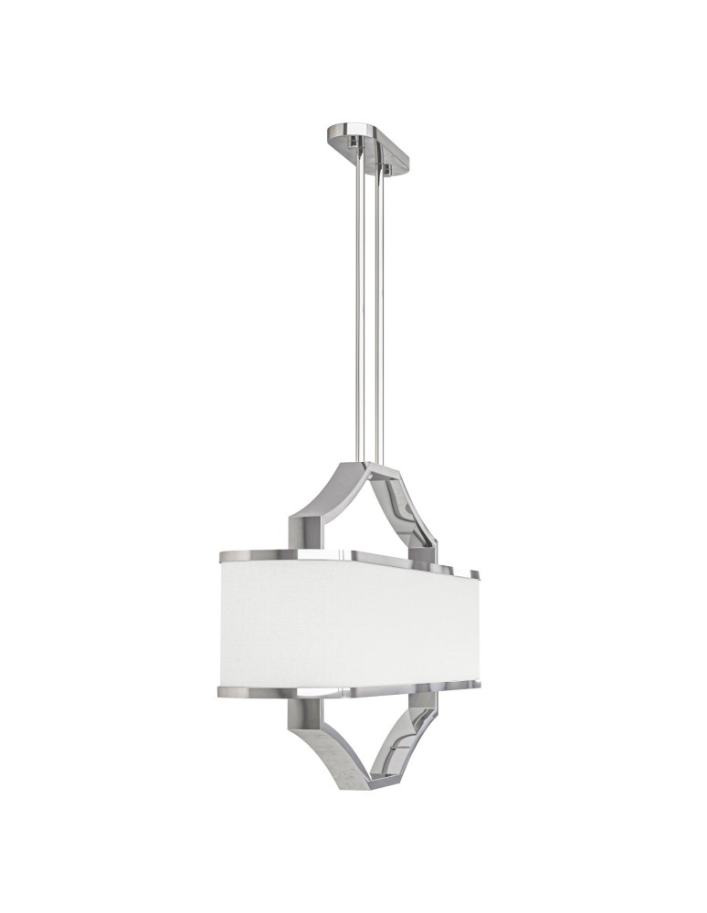 Hampton style pendant lamps - Orlicki Design Gerdo Ovale Cromo White Cream OR84849 - product kolory-swiatla.pl 4