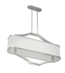 Hampton style pendant lamps - Orlicki Design Gerdo Ovale Cromo White Cream OR84849 - product 6