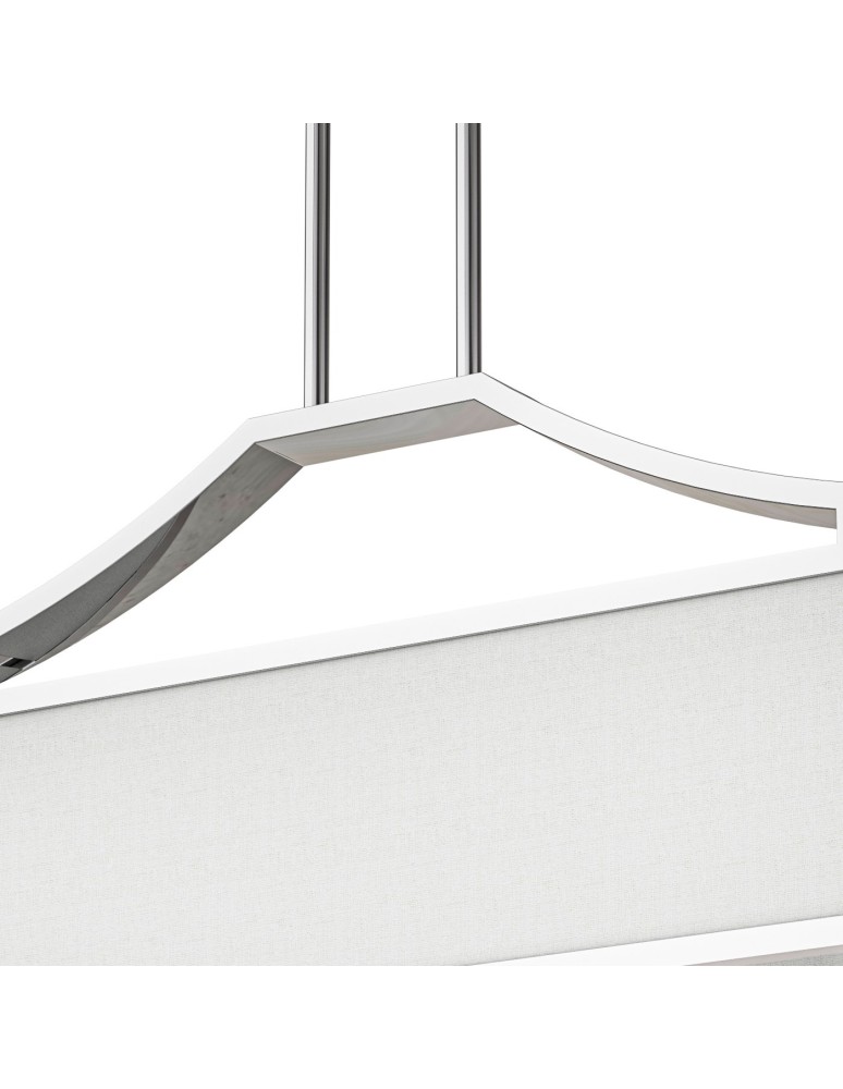Hampton style pendant lamps - Orlicki Design Gerdo Ovale Cromo White Cream OR84849 - product kolory-swiatla.pl 7