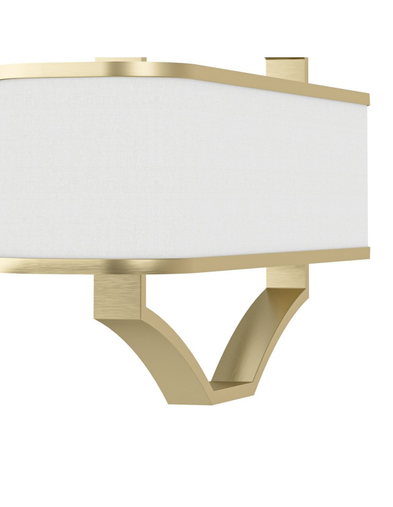 Hampton style pendant lamps - Orlicki Design Gerdo Ovale Old Gold Satin + White Cream OR84856 - product kolory-swiatla.pl 4