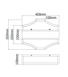 Hampton style wall lamps - Orlicki Design Gerdo Parette Gold + White Cream OR84832 - product 6