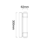 Glamour wall lamps - Orlicki Design Omi Parette Cromo 30 IP44 Matte White + Chrome OR85242 - product 6