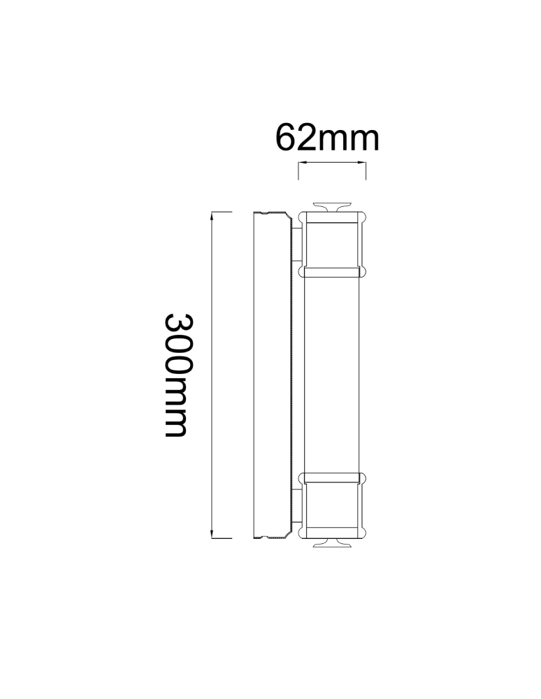 Bathroom wall lamps - Orlicki Design Omi Parette Nero 30 IP44 Matte White + Matte Black OR85280 - product kolory-swiatla.pl 5