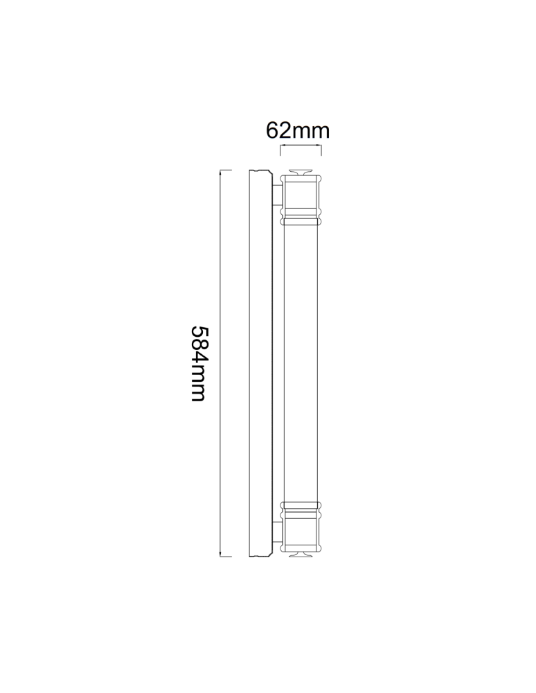 Glamour wall lamps - Orlicki Design Omi Parette Cromo 60 IP44 Matte White + Chrome OR85235 - product kolory-swiatla.pl 5