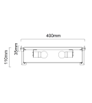 Hampton ceiling lamps - Orlicki Design Romi PL Cromo 40 White Cream + White Matte OR84948 - product 4